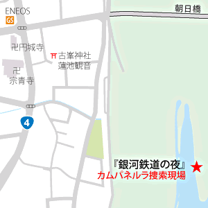 朝日橋付近の地図